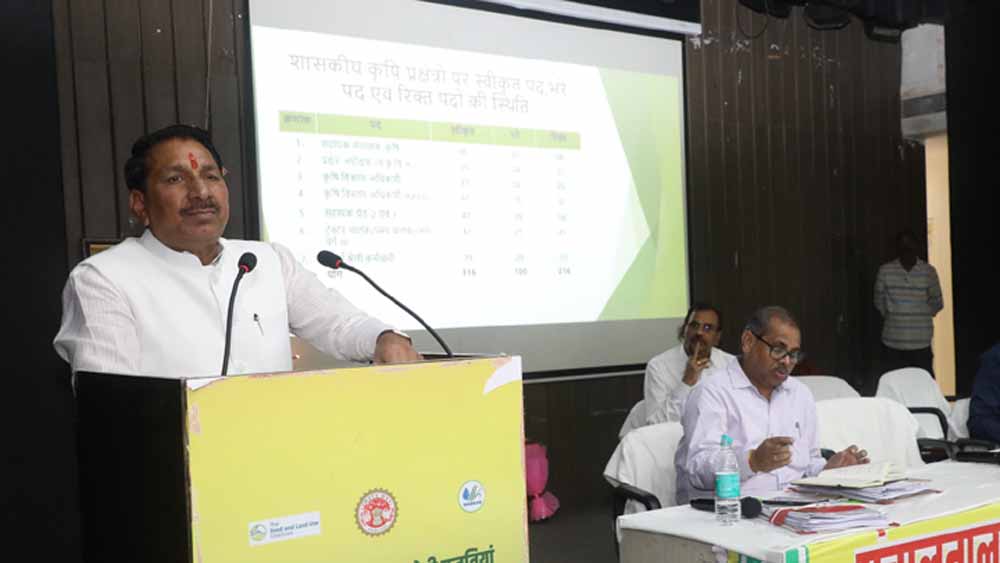 फसलों की उत्पादकता में वृद्धि के लिए करें हर संभव प्रयास: कृषि मंत्री कंषाना