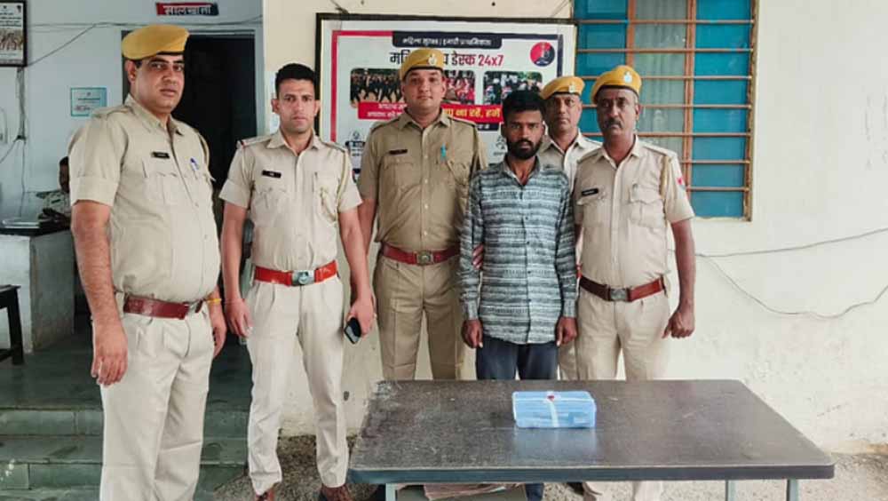 उदयपुर पिस्टल और जिंदा कारतूस के साथ एक संदिग्ध गिरफ्तार