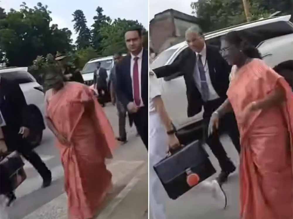 लोकार्पण: राष्ट्रपति द्रौपदी मुर्मू का काफिला जनता के उत्साह ने रोका, पैदल चलकर स्वीकार किया अभिवादन