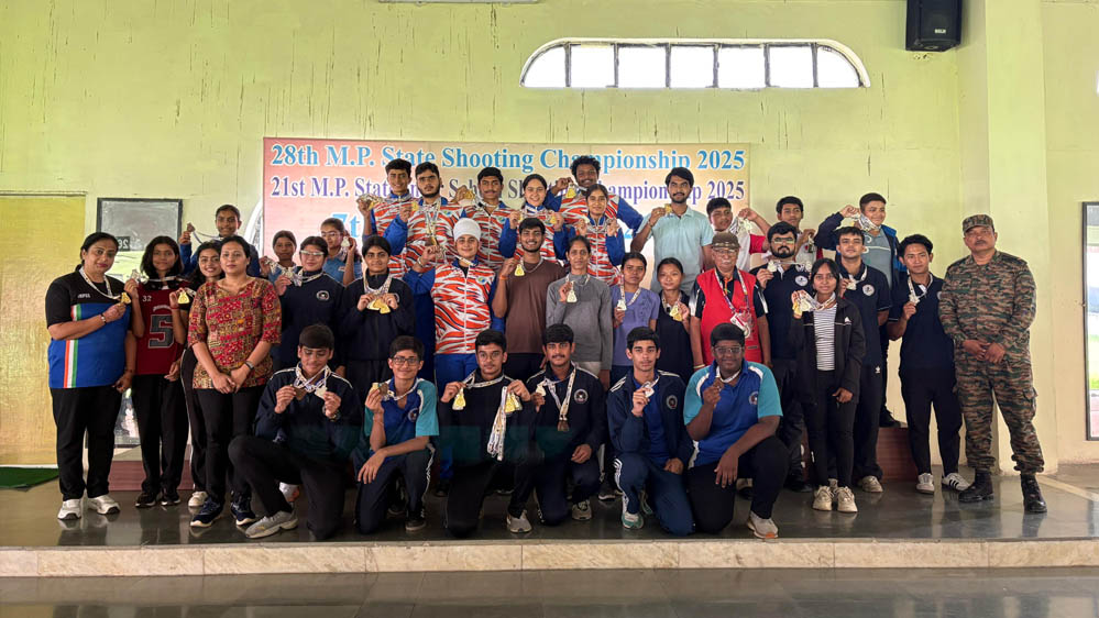 28वीं मध्यप्रदेश स्टेट शूटिंग चैम्पियनशिप : 2025 भोपाल में अकादमी खिलाड़ियों ने जीते 24 पदक