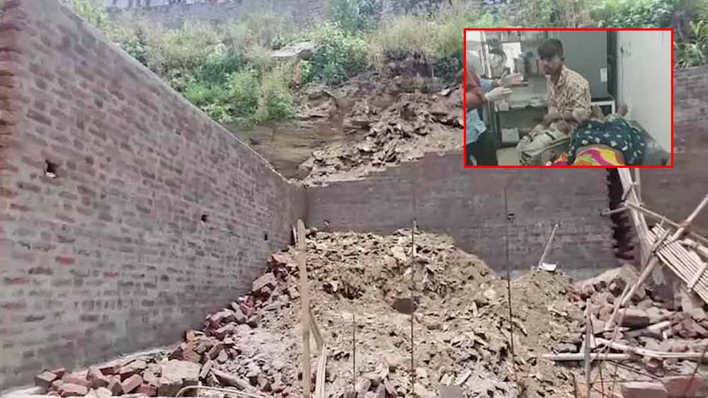 भारजा गांव में दर्दनाक हादसा: निर्माणाधीन मकान की दीवार गिरने से तीन मजदूरों की मौत, पांच घायल