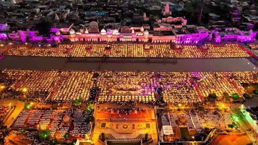 रिकॉर्ड बनाने को 32 हजार वालंटियर बिछायेंगे 28 लाख दीप