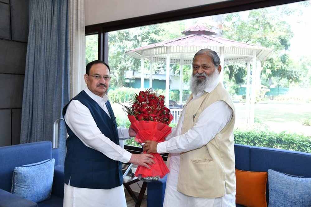 अनिल विज ने दिल्ली में की BJP अध्यक्ष जेपी नड्डा से महत्वपूर्ण मुलाकात, राजनीति में उठ सकते हैं नए कदम