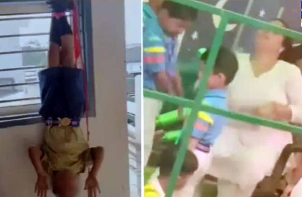 होमवर्क नहीं करने पर छात्रों के साथ दरिंदगी, प्रिंसिपल पर थप्पड़ और उल्टा लटकाने का आरोप; गिरफ्तारी