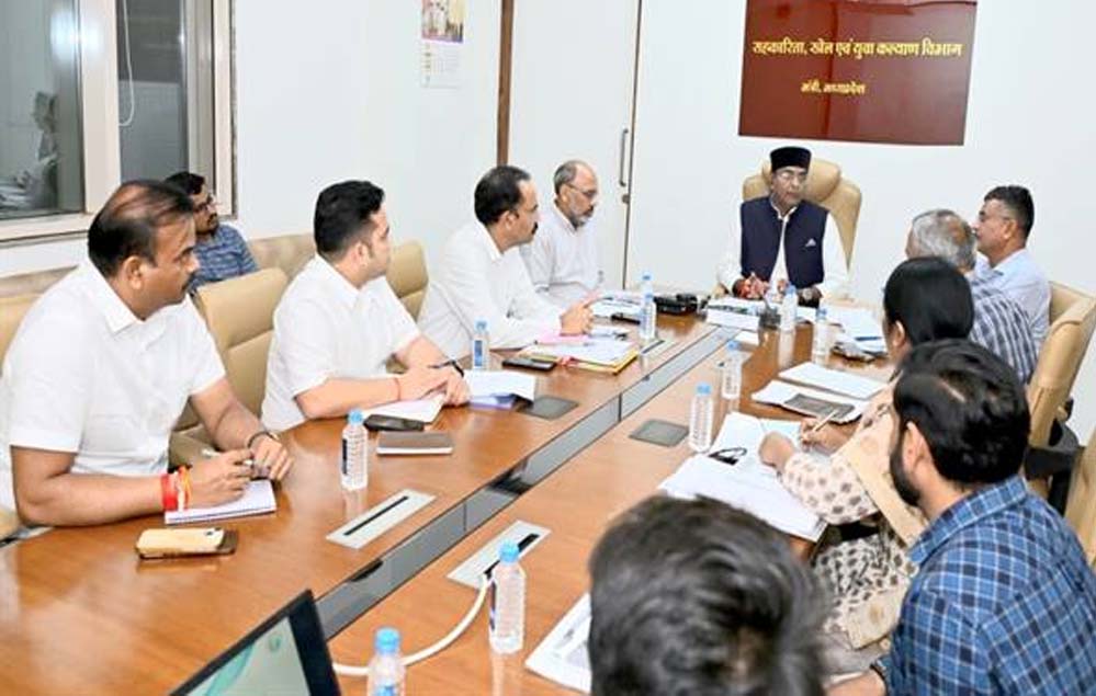 मंत्री विश्वास कैलाश सारंग ने की विकसित भारत यंग लीडर्स डायलॉग 2026, खेलो एमपी यूथ गेम्स और यूनिटी मार्च की तैयारियों की समीक्षा