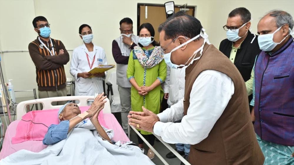 रायपुर : मुख्यमंत्री विष्णुदेव साय ने ज्ञानपीठ पुरस्कार से सम्मानित साहित्यकार विनोद कुमार शुक्ला के स्वास्थ्य लाभ की कामना की