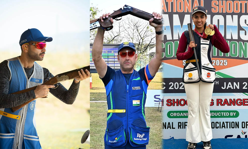 जिंदल स्टील के एथलीट्स गुरजोआत सिंह खंगुरा और राइज़ा ढिल्लों ने 68वीं राष्ट्रीय शॉटगन शूटिंग चैंपियनशिप में राष्ट्रीय खिताब जीतकर रचा इतिहास