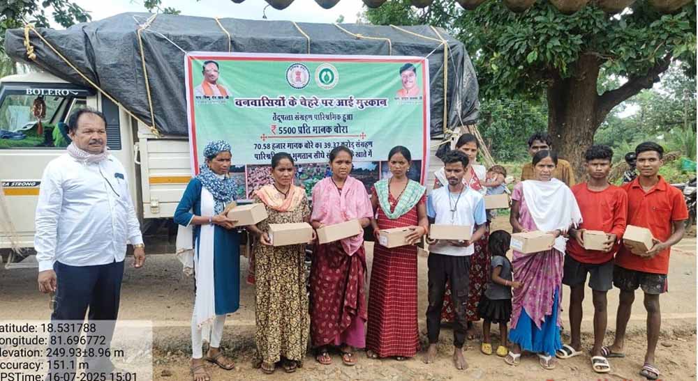 तेंदूपत्ता संग्राहकों में खुशियों की लहर, छत्तीसगढ़ सरकार ने फिर शुरू की चरणपादुका योजना, 12.40 लाख वनवासियों को मिला लाभ