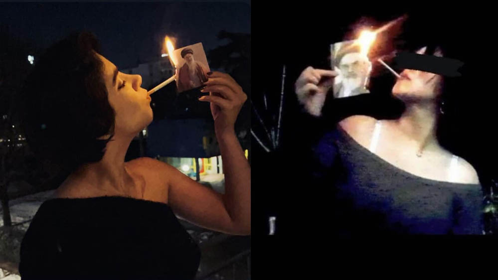 खामेनेई की फोटो जलाकर सिगरेट सुलगा रहीं, ईरानी महिलाओं का अनोखा विरोध प्रदर्शन