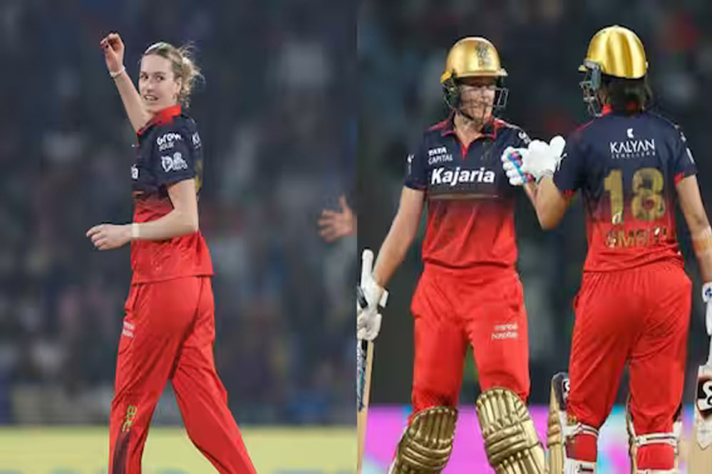 WPL 2026: आरसीबी ने 9 विकेट से यूपी को हराया, ग्रेस की 85 रन की धमाकेदार पारी, मंधाना ने बनाए 47