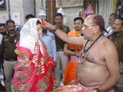 महाकाल की भक्ति में लीन जैकलिन फर्नांडीस, नंदी हॉल में बैठकर किए विशेष दर्शन