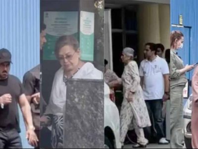 अस्पताल में भर्ती लेखक सलीम खान, बेटे सलमान खान समेत परिवार के सदस्य हालचाल जानने पहुँचे