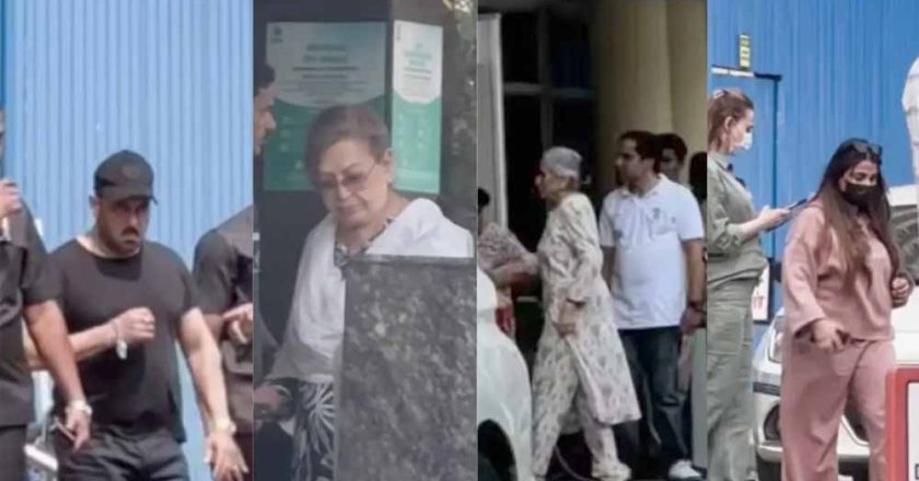 अस्पताल में भर्ती लेखक सलीम खान, बेटे सलमान खान समेत परिवार के सदस्य हालचाल जानने पहुँचे