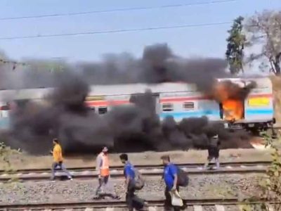 नई दिल्ली–चेन्नई ग्रैंड ट्रंक एक्सप्रेस में आग, यात्रियों में अफरा-तफरी