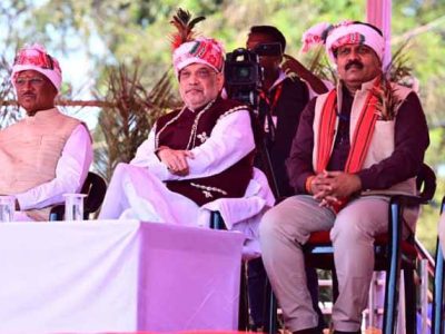 स्कूली बच्चों की प्रस्तुति से प्रभावित हुए केंद्रीय गृह मंत्री  शाह , ताली बजाकर बढ़ाया उत्साह