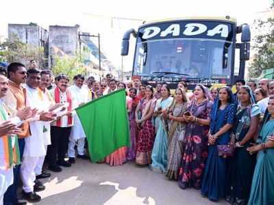 उन्नत पशुपालन एवं डेयरी प्रबंधन सीखने बनासकाठा गुजरात रावाना हुए कबीरधाम के पशुपालक और बिहान की दीदियां