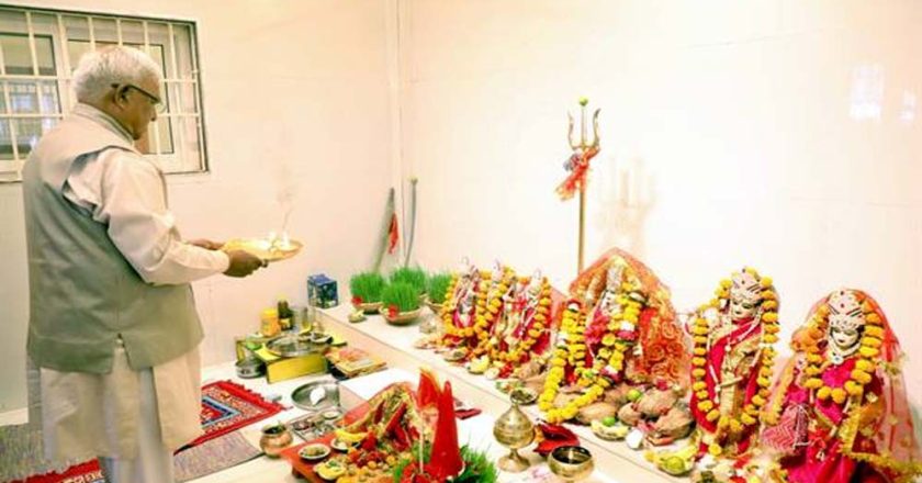 राज्यपाल पटेल ने रामनवमी पर लोकभवन मंदिर में की पूजा-अर्चना