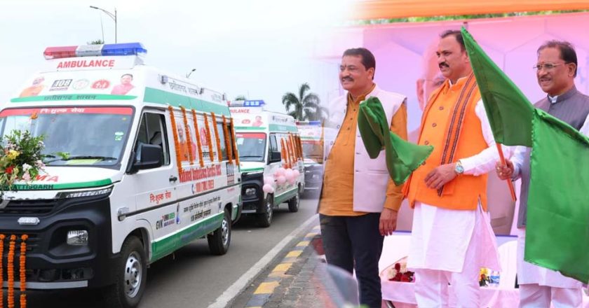 प्रदेश की लाइफलाइन हुई सशक्त: मुख्यमंत्री विष्णुदेव साय ने 370 नई एम्बुलेंस को दिखाई हरी झंडी