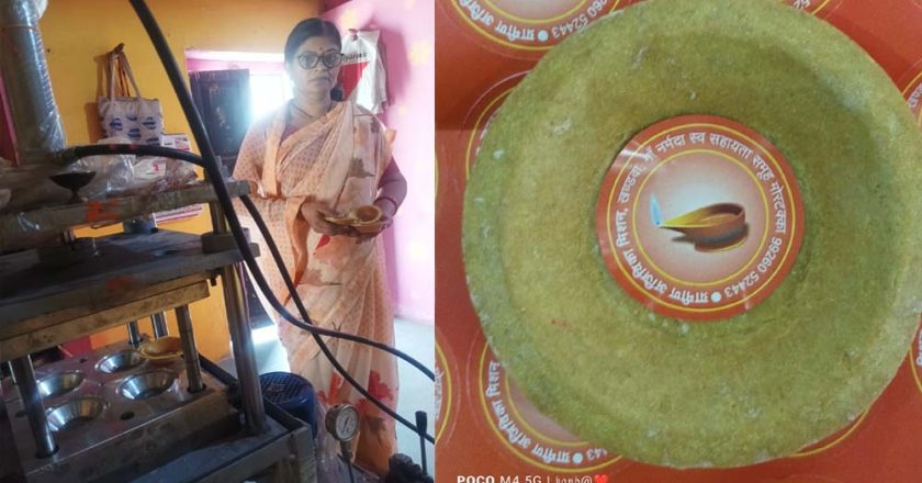 मां नर्मदा को प्रदूषण मुक्‍त रखने के संकल्‍प के साथ आटे के दीपक का शुरू किया व्‍यवसाय