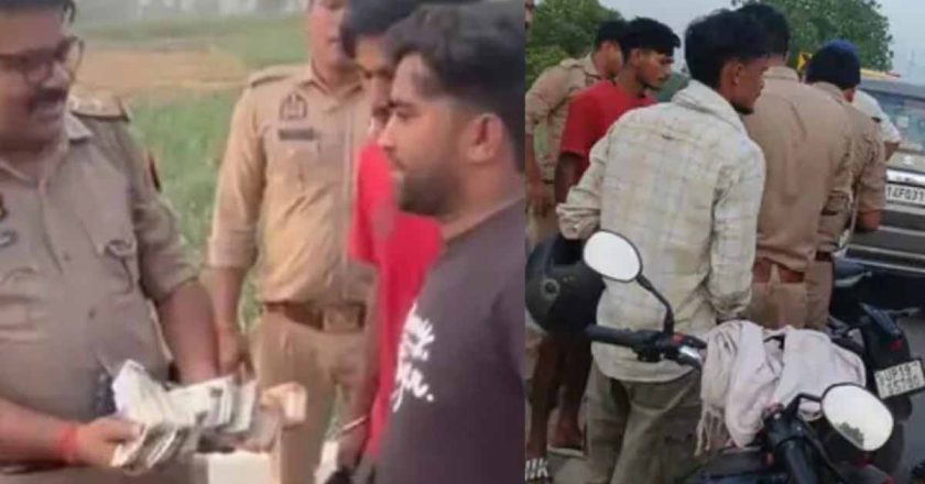 शामली में हाईवे पर नोटों की बारिश, सड़क से 4 लाख रुपये बरामद