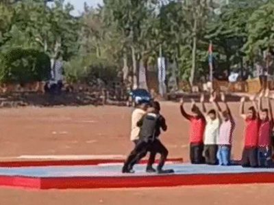 भोपाल में लाल परेड ग्राउंड पर NSG कमांडो ने दिखाया पावर शॉ