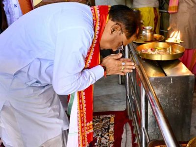 विष्णुदेव साय हरिनाम संकीर्तन नामयज्ञ में हुए शामिल, श्री जगन्नाथ मंदिर में पूजा कर प्रदेश की खुशहाली की कामना