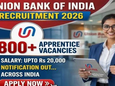 यूनियन बैंक अप्रेंटिस भर्ती 2026: 1865 पदों के लिए आवेदन की आखिरी तिथि नजदीक, अभी करें अप्लाई