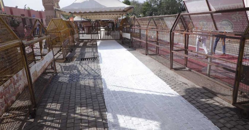 महाकाल मंदिर में 13,000 स्क्वेयर फीट में बन रहा हीट प्रूफ पाथ-वे, श्रद्धालुओं की सुविधा के लिए
