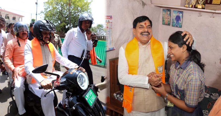स्कूटी से 12वीं टॉपर चांदनी के घर पहुंचे CM मोहन यादव, तंग गलियों में देख लोग रह गए हैरान
