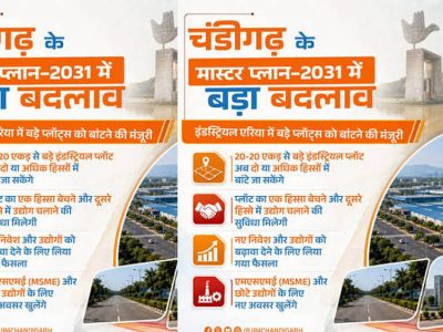 चंडीगढ़ मास्टर प्लान-2031 में बदलाव की मांग, FAR बढ़ाने और नियम आसान करने पर जोर