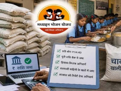 पीएम पोषण योजना: चावल के खाली बोरों की राशि सरस्वती वाहिनी खाते में जमा करना अनिवार्य