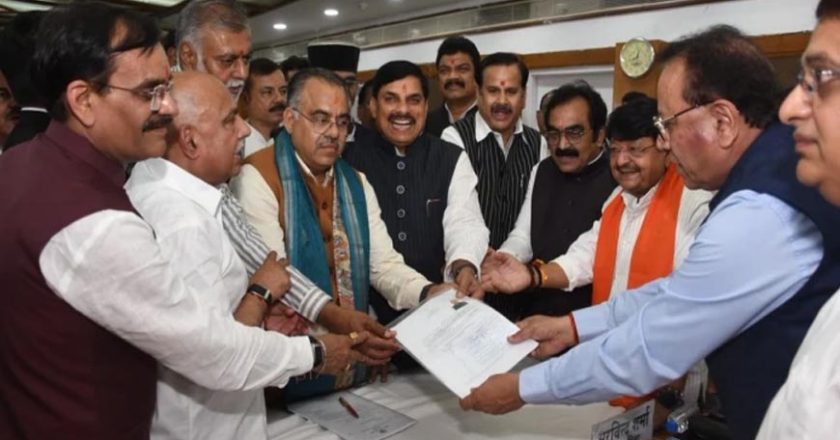 MP राज्यसभा चुनाव: भाजपा उम्मीदवार तरुण चुघ और रजनीश अग्रवाल ने भरा नामांकन, CM मोहन यादव रहे मौजूद