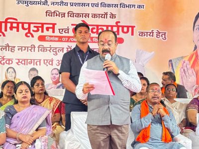 स्वच्छता, पेयजल, सड़क, अधोसंरचना और नागरिक सुविधाएं बढ़ाने प्रमुखता से किये जा रहे काम – अरुण साव