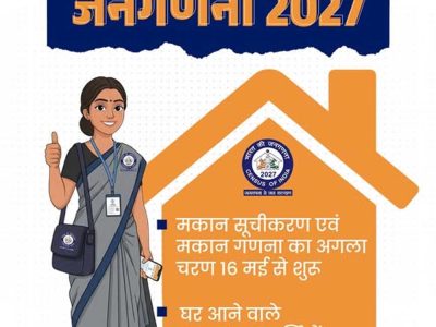 जनगणना 2027 का प्रथम चरण प्रदेश में सफलतापूर्वक संपन्न