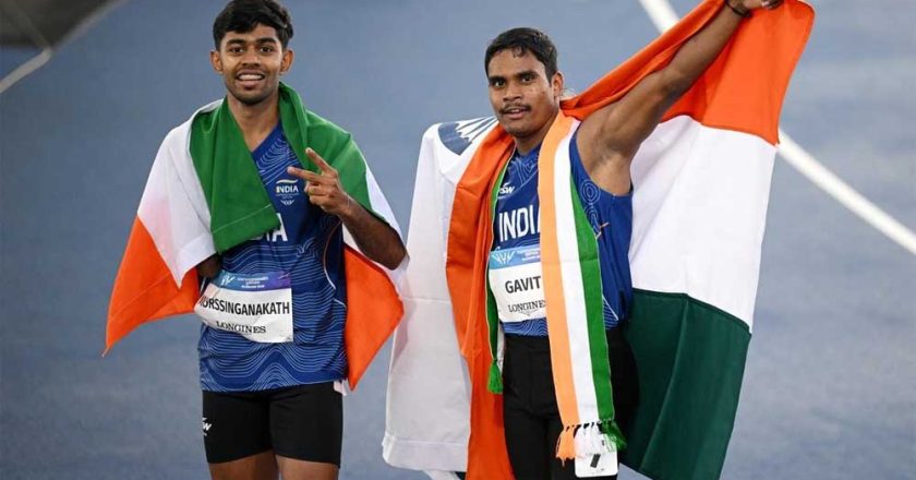 वित्त मंत्री  ओपी चौधरी ने राष्ट्रमंडल खेल 2026 में पदक विजेता दिलीप महादु गावित एवं मोहम्मद बासिल को दी बधाई