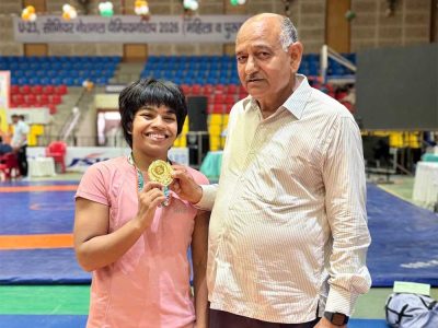 U-23 राष्ट्रीय कुश्ती चैंपियनशिप में प्रियांशी का गोल्ड, एमपी की पूर्व अकादमी खिलाड़ी बनी राष्ट्रीय चैंपियन