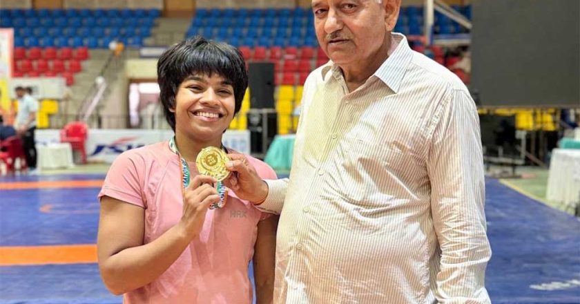 U-23 राष्ट्रीय कुश्ती चैंपियनशिप में प्रियांशी का गोल्ड, एमपी की पूर्व अकादमी खिलाड़ी बनी राष्ट्रीय चैंपियन