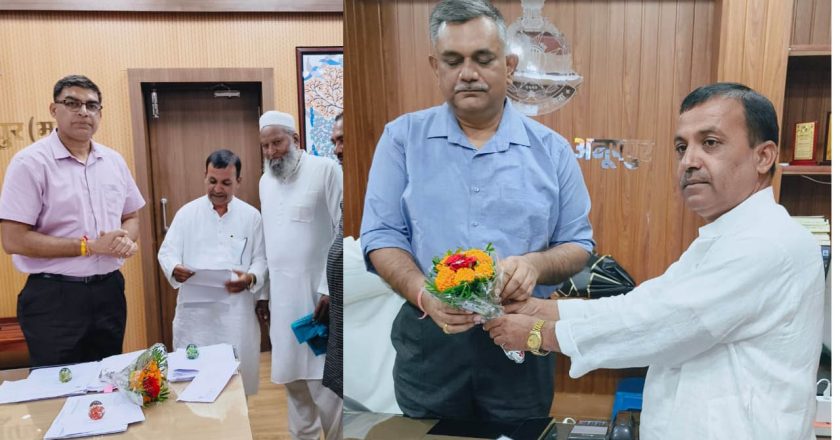 नवागत कलेक्टर एवं पुलिस अधीक्षक से इरशाद अहमद ने की मुलाकात